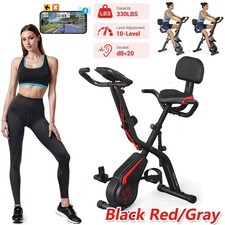 4 in 1 Foldable Stationary Exercise Bike with Exclusive APP for Home Gym 