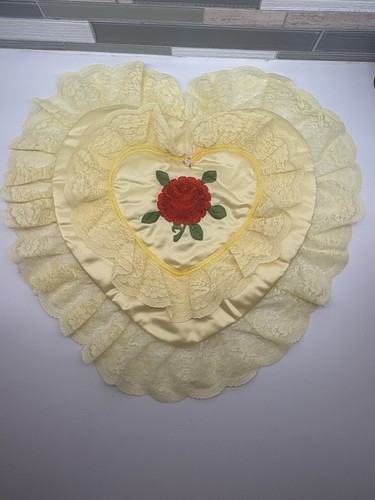 Vintage satin lace - vintage, pillow