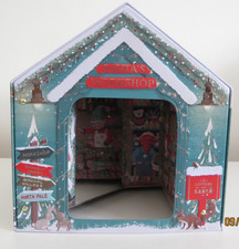 Marks & Spencer Santa's Workshop Christmas Light Up Musical Biscuit Tin EMPTY