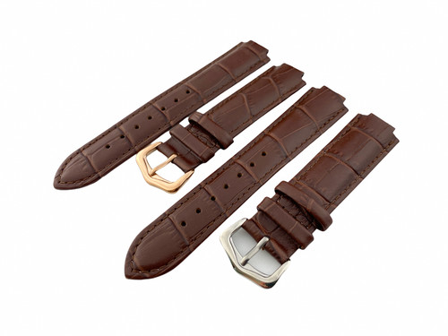 20mm brown leather strap - 20mm,