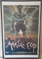 Maniac Cop & Out of the Dark (Double-Sided) 1988 Video Shop Poster! 