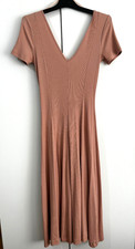 Zara dress v neck nude BEIGE