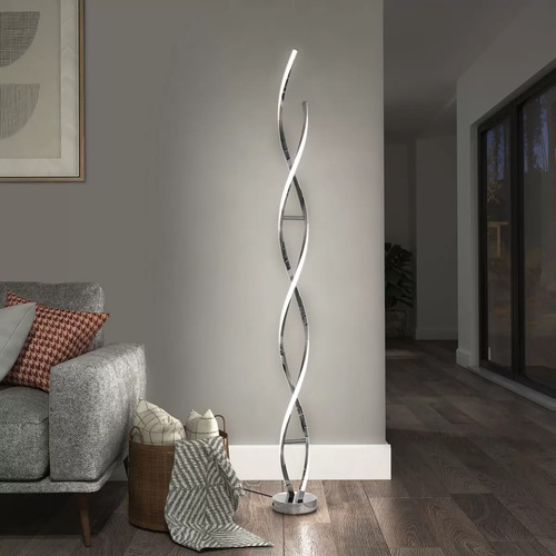 Artika chrome swirl led floor - chrome,