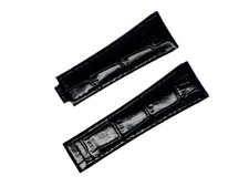 NEW 20MM BLACK LEATHER STRAP