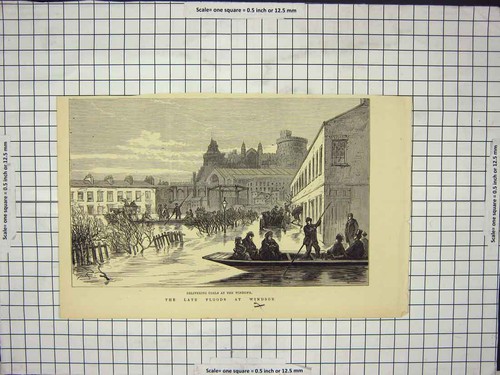 Original old antique - old, print