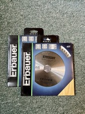2x Erbauer Wood Circular, Mitre & Table Saw Blade 210mm