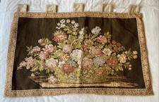Vintage Floral Basket Tapestry