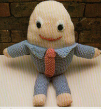Knitting pattern copy 2932.   Toy humpty dumpty.   34 cm tall.  DK