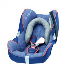 Maxi Cosi Cabrio Fix Seat Cover DEVINE DENIM ( 1 PAD MISSING & Head hugger )