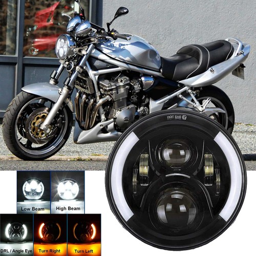 Led motorcycle headlight - motorcycle, 7"