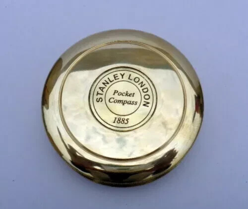 Brass nautical poem compass - brass,