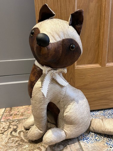 Fox doorstop faux leather feel - leather,