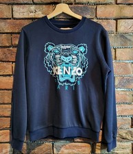Kenzo Paris Tiger Sweatshirt Jumper Navy Blue Size S women's. Good condition 