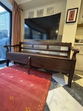 Antique Victorian Oak Settle