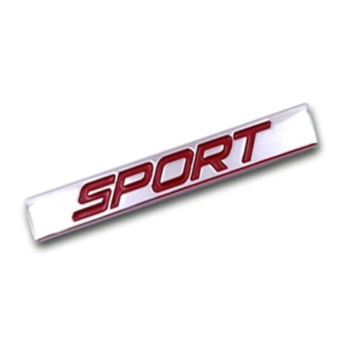Sport metal badge emblem - red, &