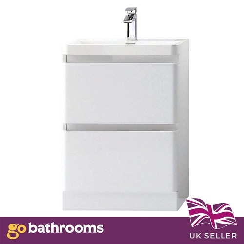 600mm white gloss bathroom - 600mm,
