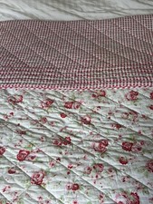 Cath Kidston IKEA Rosali Pattern Quilt Bedspread. King Size Excellent Cond