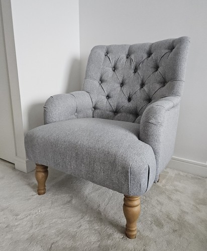 Fabric armchair padstow grey - padstow,