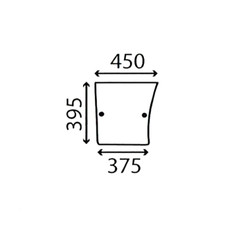 LOWER DOOR GLASS FOR JOHN