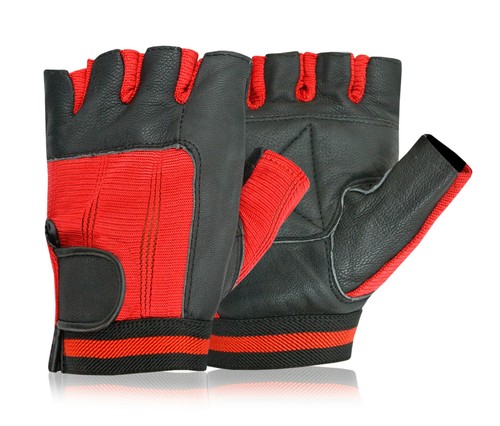 Weight lifting leather gloves - weight,