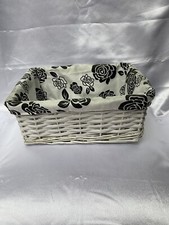 Natural Wicker White Oblong