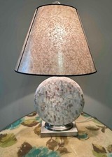 Stunning Lamp  Cream Shells Table Lamp -buffet Lamp-bedroom Gorgeous When Lit Up