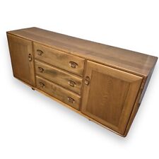 Vintage MCM Ercol 455 Elm Sideboard Blonde Mid-Century Modern Retro Storage Unit