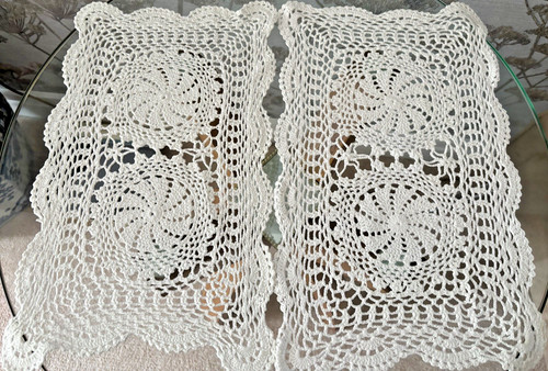 Pair vintage white - pair,