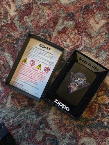 46090 horse skull design zippo - horse,