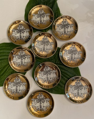 Vtg fornasetti gold - 10,