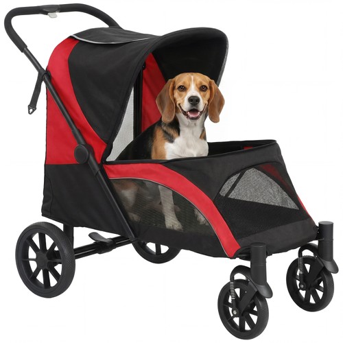 Pawhut foldable pet stroller - foldable,