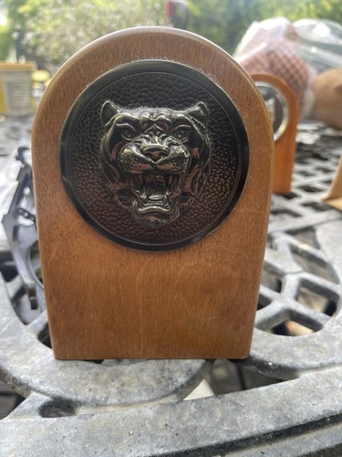 Jaguar badge mounted wooden - mounted,