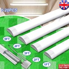 1-5FT LED Strip Light Batten Tube Light Office Shop Garage Ceiling Lamp Daylight