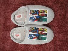 Size 8/9 slide in grey slippers Marvel theme