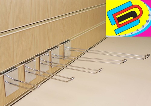 Slatwall euro hook - 4", 6"