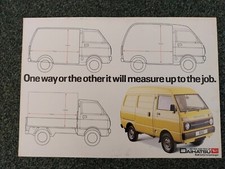 DAIHATSU 850 HIGH & LOW ROOF + PICK UP BROCHURE/LEAFLET, 1980, SOME DAMAGE....