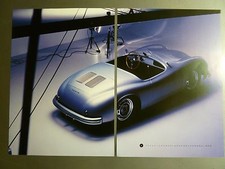 1953 Porsche 356 America Roadster Showroom Advertising 2 Poster Set RARE Awesome