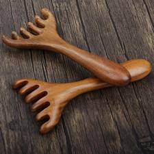 1x Massage Comb Wide Tooth Comb Head Scalp Hair Care Sandalwood Comb Gift