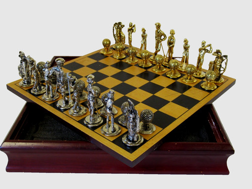 Vintage modern pewter golf - vintage,