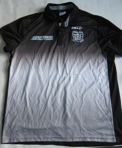Hull polo shirt black white - hull,