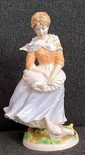 Royal Worcester Old Country Ways A Farmer's Wife Limited Edition Figurine c1980s