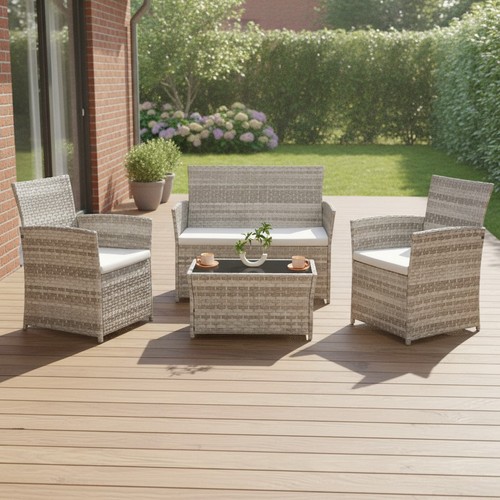 Rattan garden furniture set - set, 4