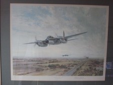 Gerald Coulson signed prints. Low level Strike framed in good condition.