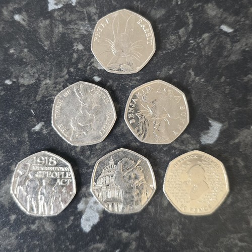 50p coin bundle joblot x50 - coin,