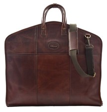 Real Leather Suit Carrier