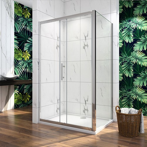 Sliding door shower enclosure - sliding,