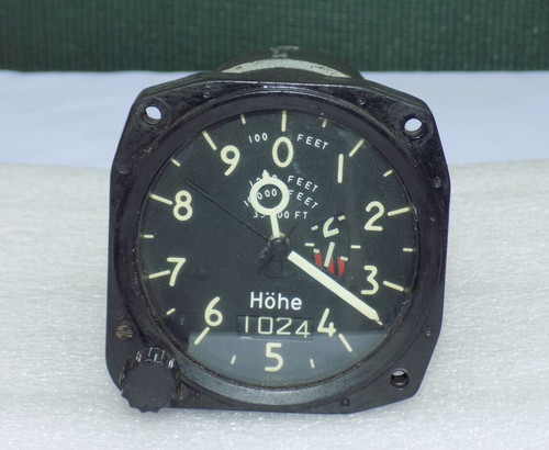 Vintage aircraft altimeter vdo - vintage,