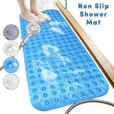 Non Slip Bath Mat Extra Large Shower Mat Bathtub Anti-Mold Rubber Strong Suction