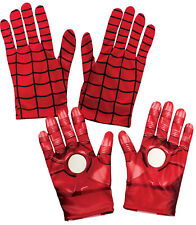 Childs Boys Kids Spiderman Ironman Marvel Avengers Gloves Fancy Dress Costume