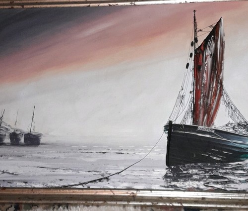 Mid century original oil - mid,
